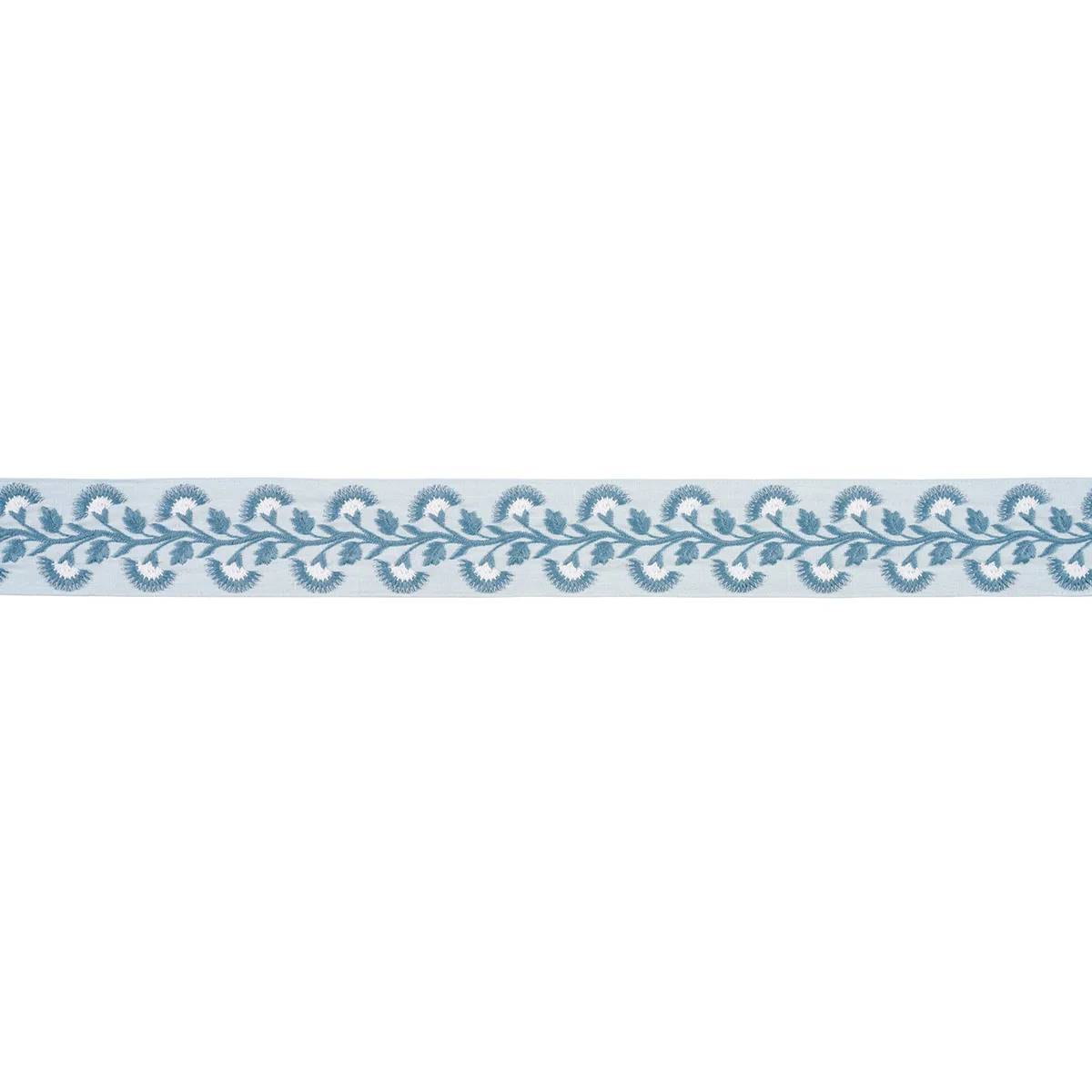 Schumacher Lottie Tape trim in Aqua (85653)