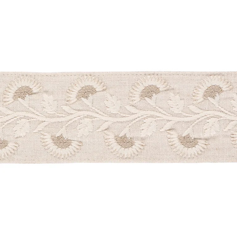 Schumacher Lottie Tape trim in Dove (85652)