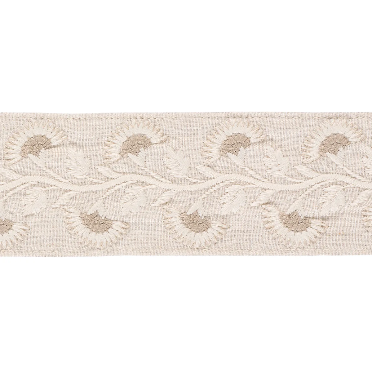 Schumacher Lottie Tape trim in Dove (85652)