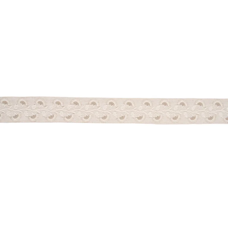 Schumacher Lottie Tape trim in Dove (85652)