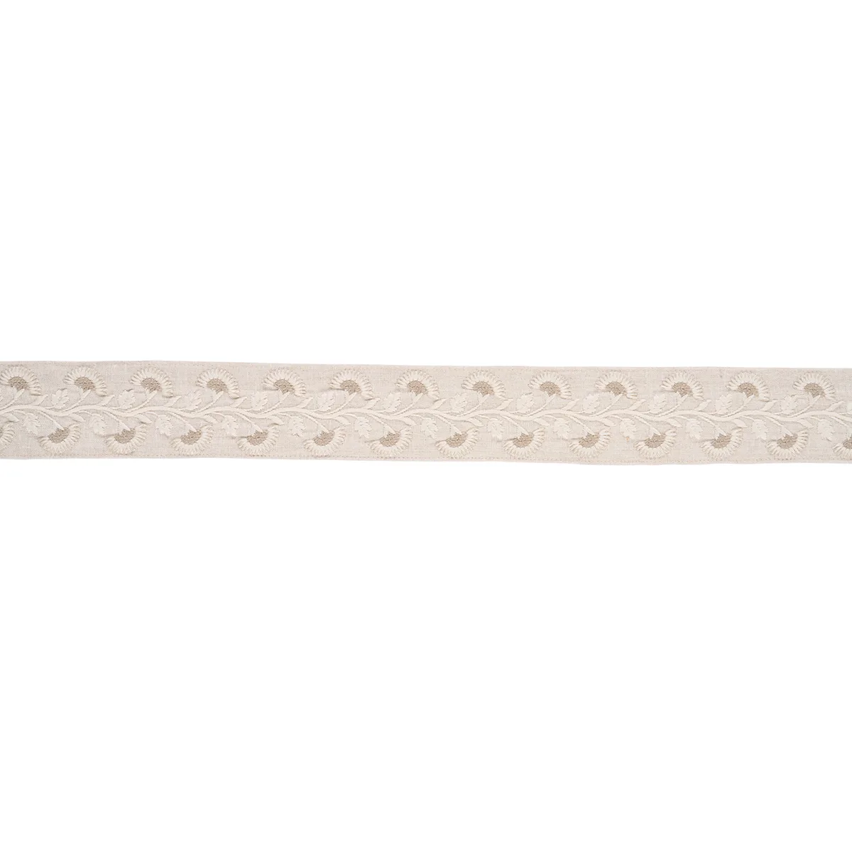 Schumacher Lottie Tape trim in Dove (85652)