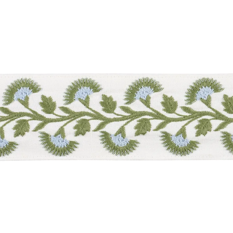 Schumacher Lottie Tape trim in Leaf (85651)