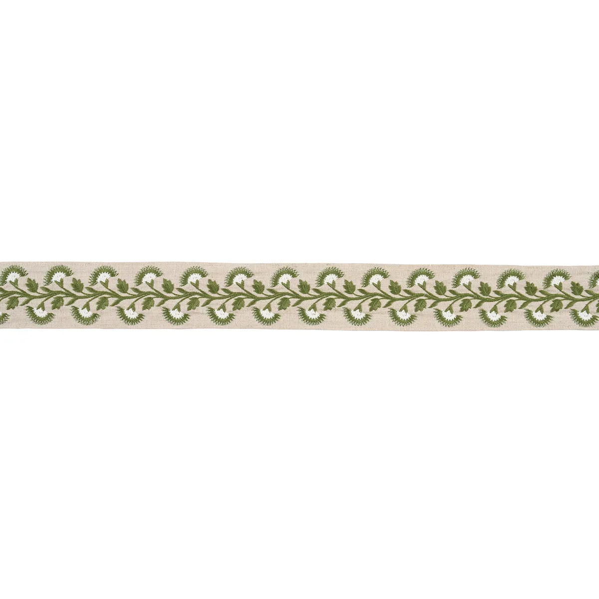 Schumacher Lottie Tape trim in Moss (85654)