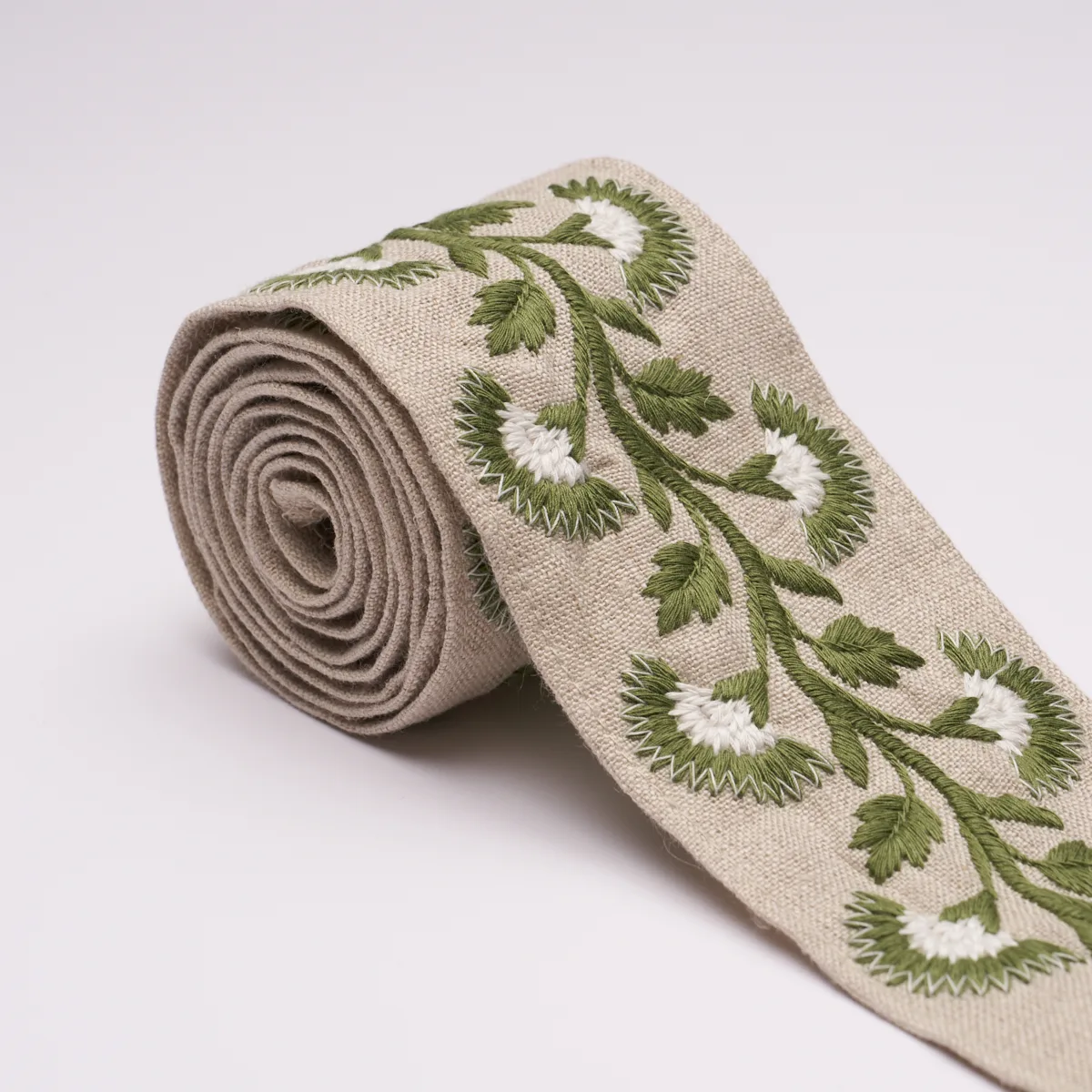 Schumacher Lottie Tape trim in Moss (85654)