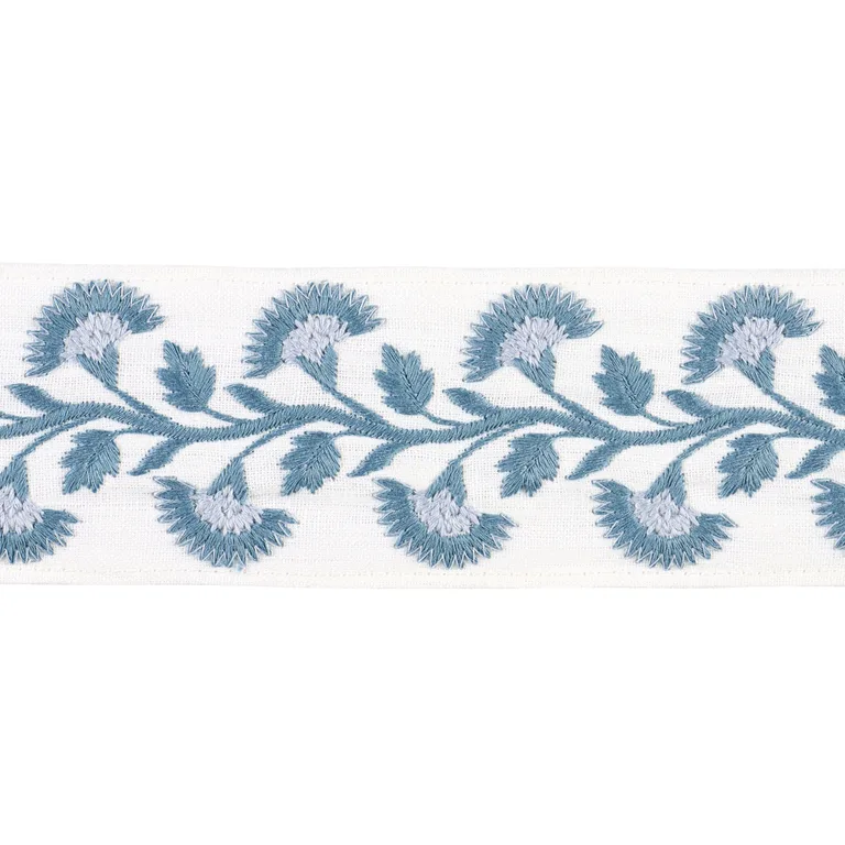 Schumacher Lottie Tape trim in Sky (85650)