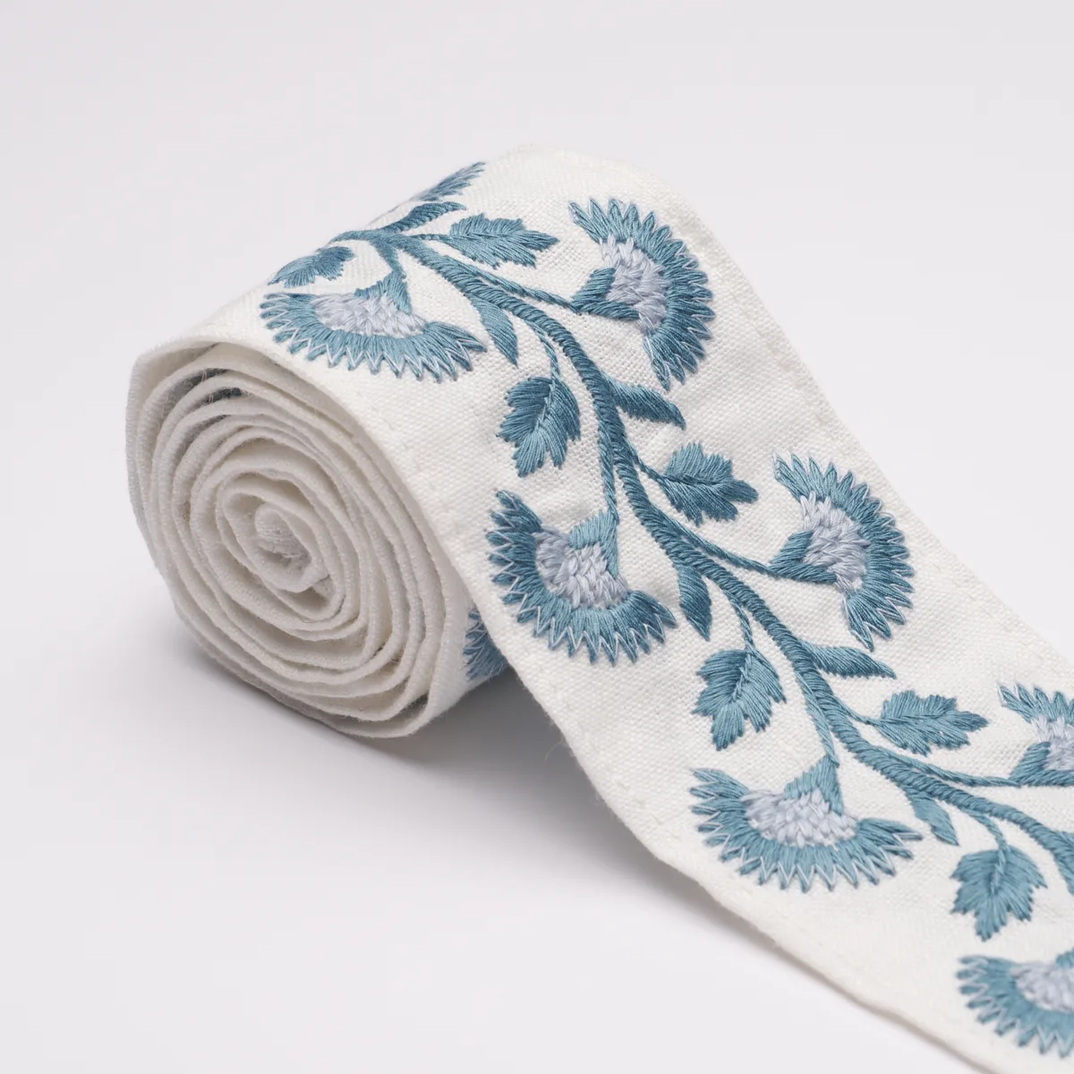 Schumacher Lottie Tape trim in Sky (85650)