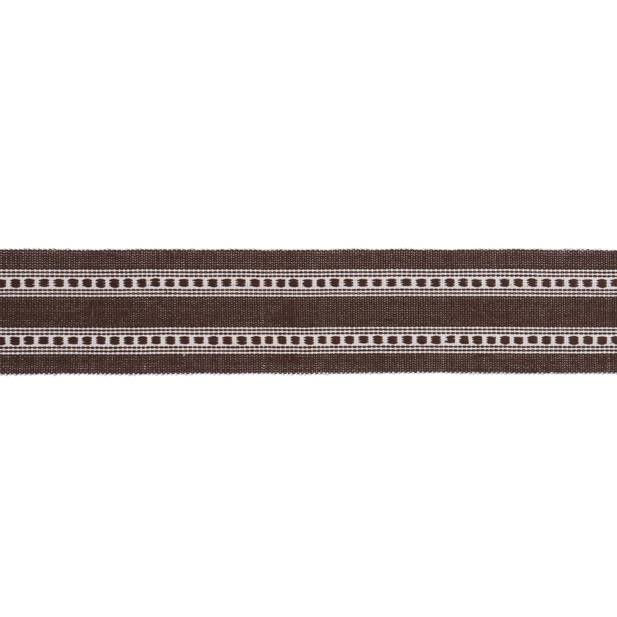 79115 | Lubeck Tape - Brown Schumacher Lubeck Tape trim in Brown (79115)