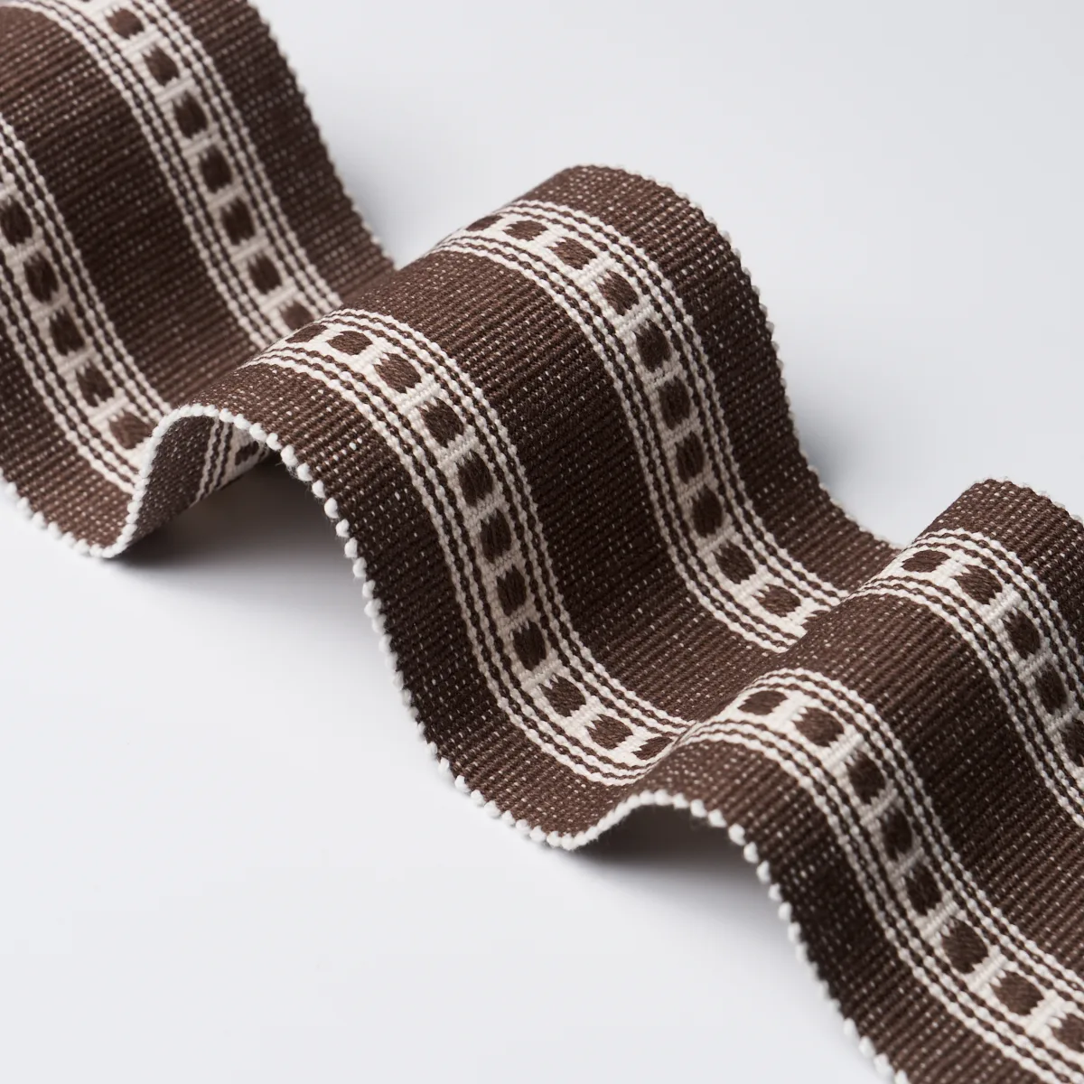 79115 | Lubeck Tape - Brown Schumacher Lubeck Tape trim in Brown (79115)