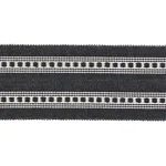 79113 | Lubeck Tape - Charcoal Schumacher Lubeck Tape trim in Charcoal (79113)