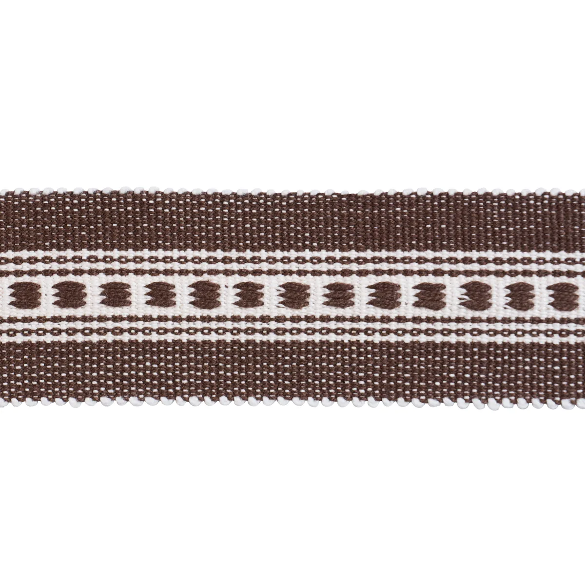 Schumacher Lubeck Tape Narrow trim in Brown (85172)