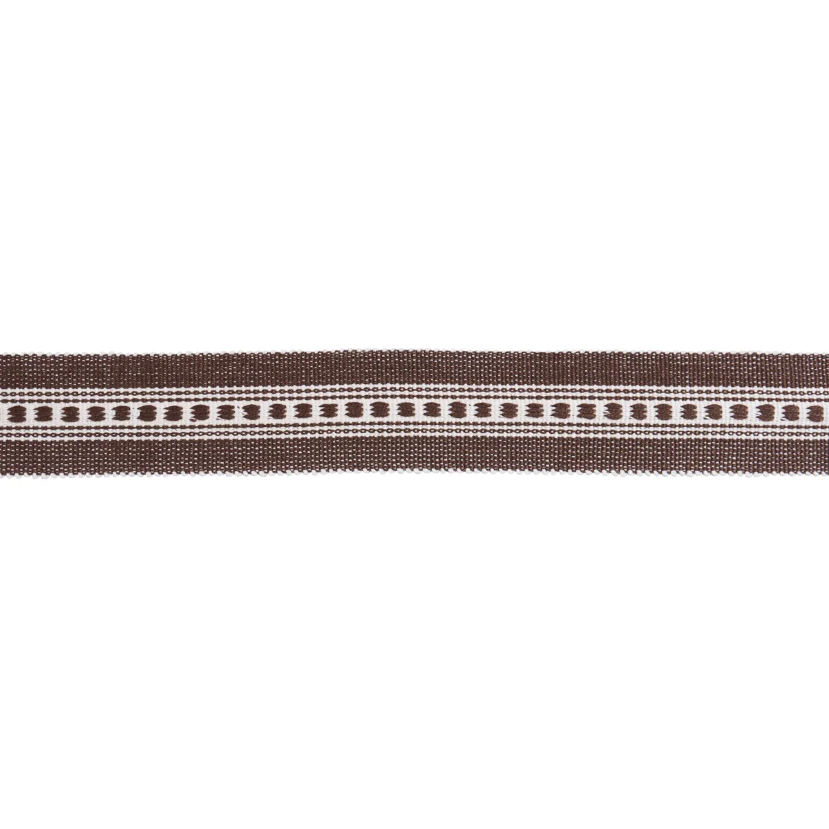 Schumacher Lubeck Tape Narrow trim in Brown (85172)