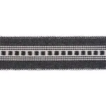 85171 | Lubeck Tape Narrow - Charcoal Schumacher Lubeck Tape Narrow trim in Charcoal (85171)