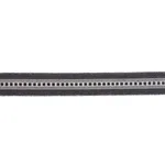 85171 | Lubeck Tape Narrow - Charcoal Schumacher Lubeck Tape Narrow trim in Charcoal (85171)