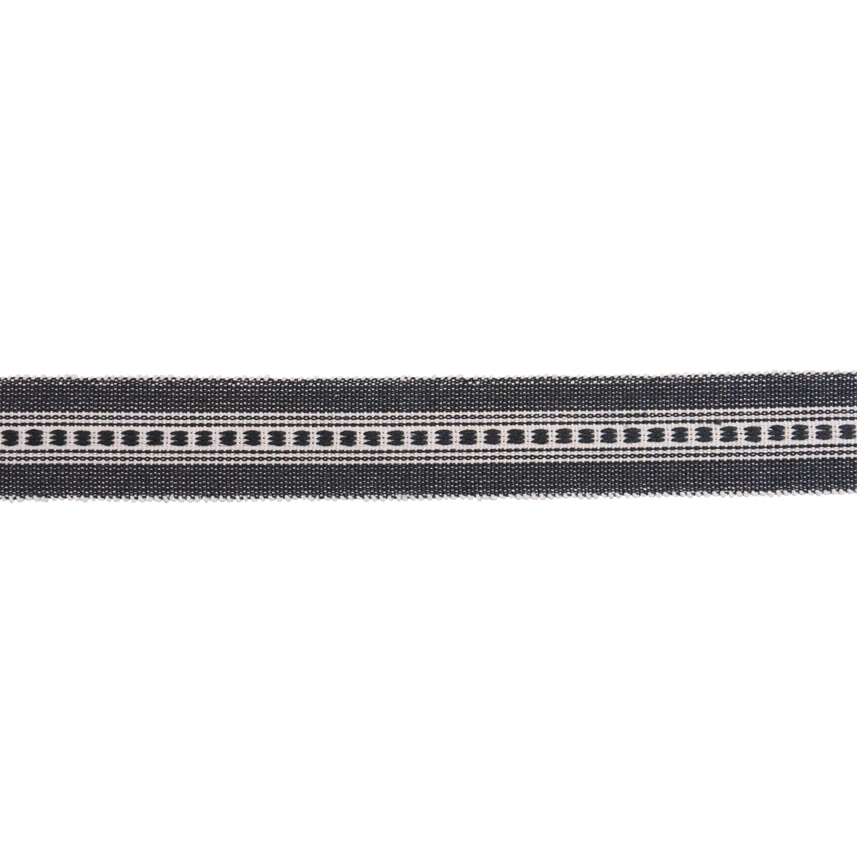 Schumacher Lubeck Tape Narrow trim in Charcoal (85171)