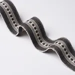 85171 | Lubeck Tape Narrow - Charcoal Schumacher Lubeck Tape Narrow trim in Charcoal (85171)