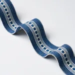 85174 | Lubeck Tape Narrow - Navy Schumacher Lubeck Tape Narrow trim in Navy (85174)