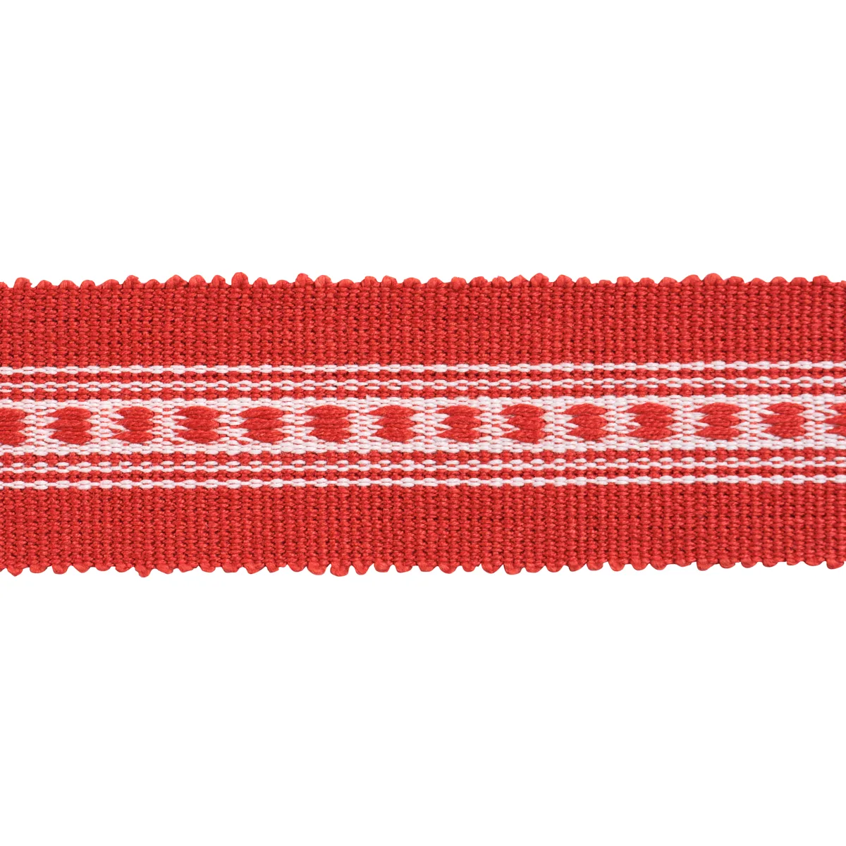 Schumacher Lubeck Tape Narrow trim in Red (85170)