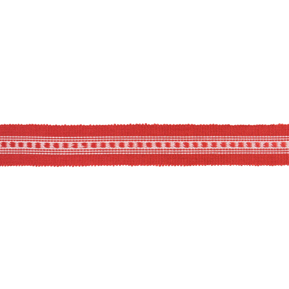 Schumacher Lubeck Tape Narrow trim in Red (85170)