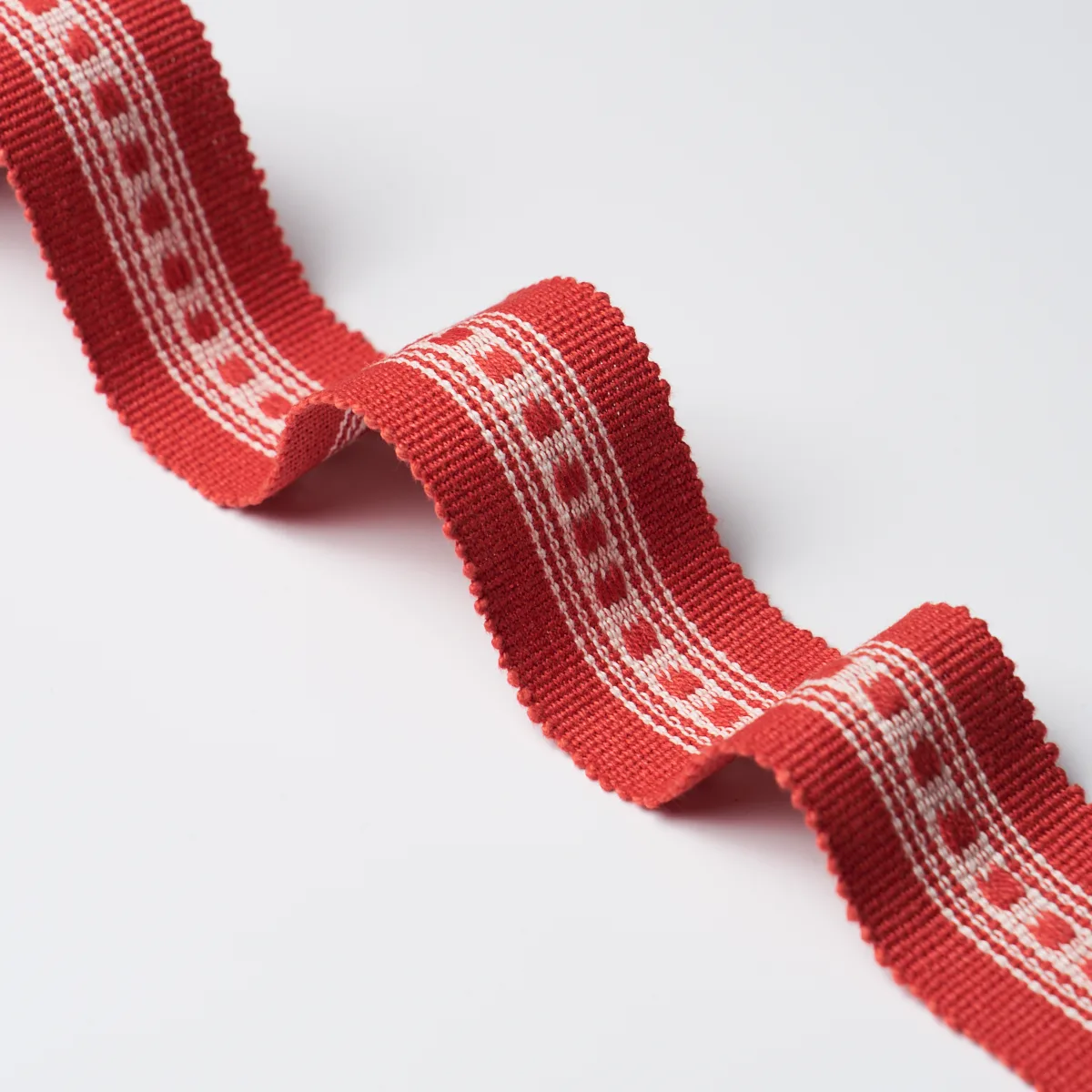 85170 | Lubeck Tape Narrow - Red Schumacher Lubeck Tape Narrow trim in Red (85170)