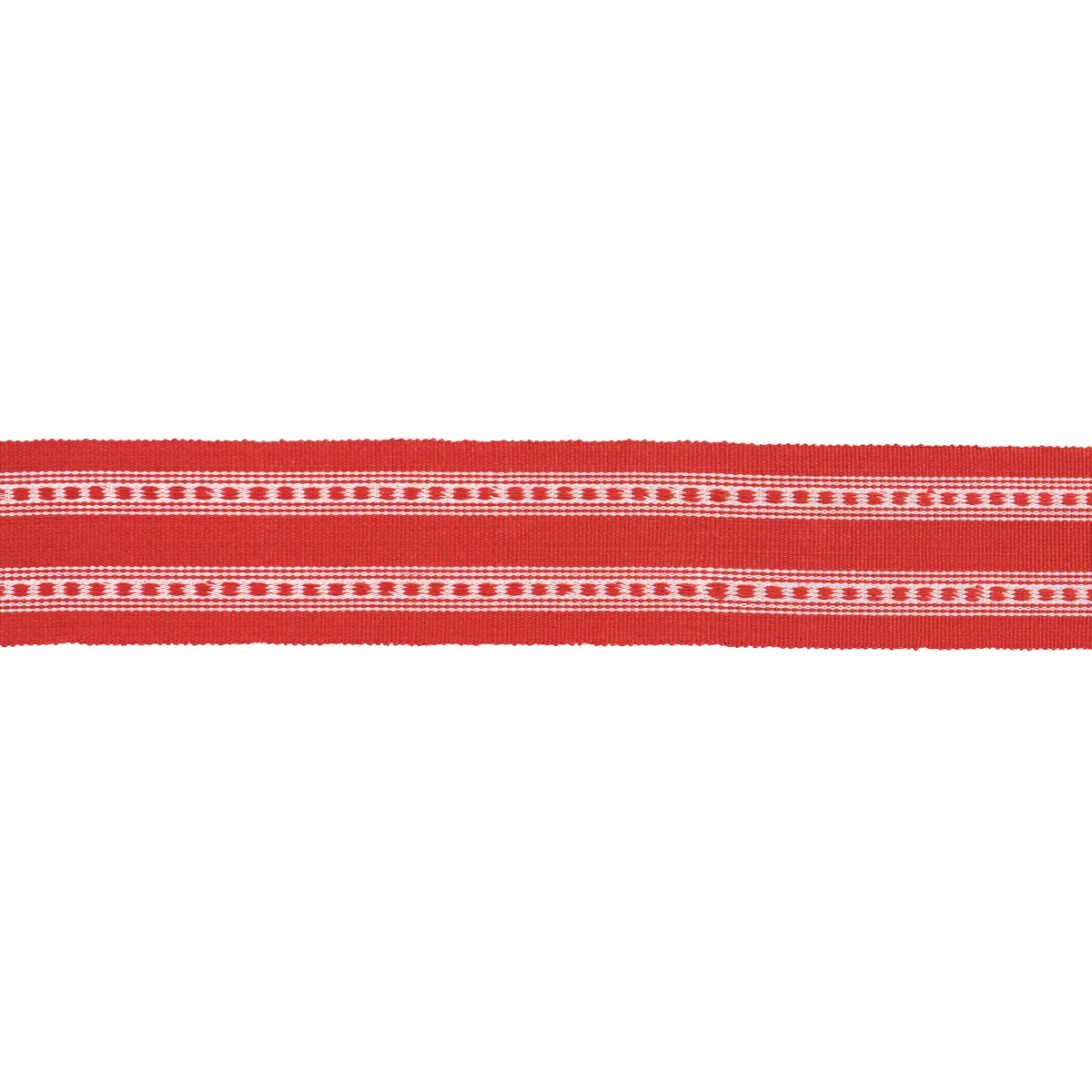 79114 | Lubeck Tape - Red Schumacher Lubeck Tape trim in Red (79114)