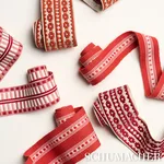 79114 | Lubeck Tape - Red Schumacher Lubeck Tape trim in Red (79114)