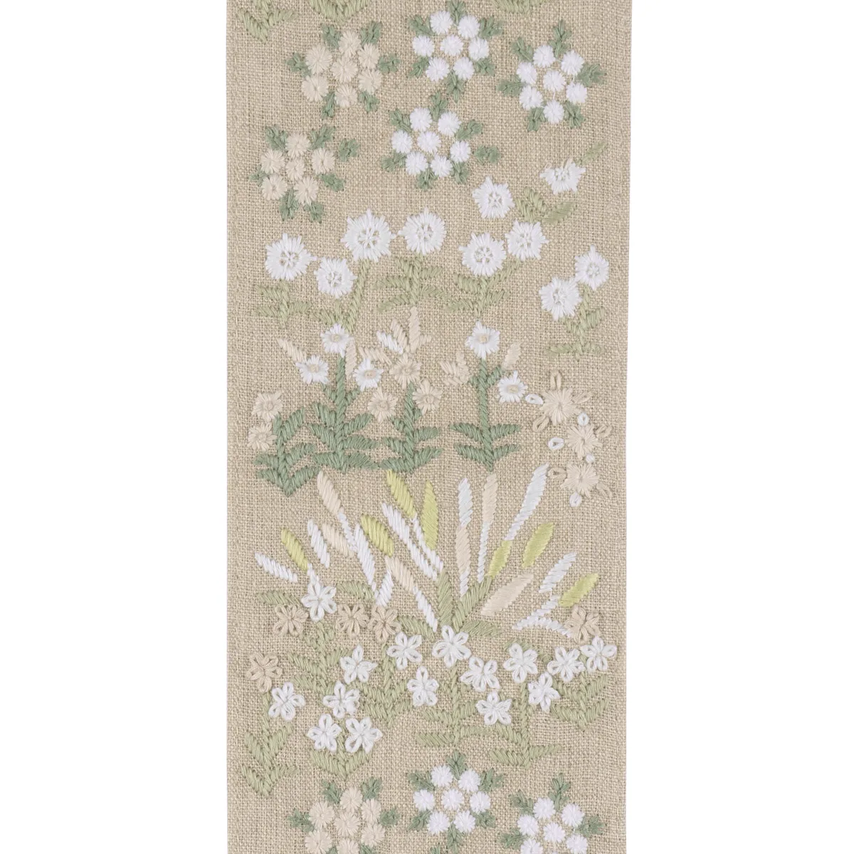 Schumacher Lula Embroidered Tape trim in Green (79314)