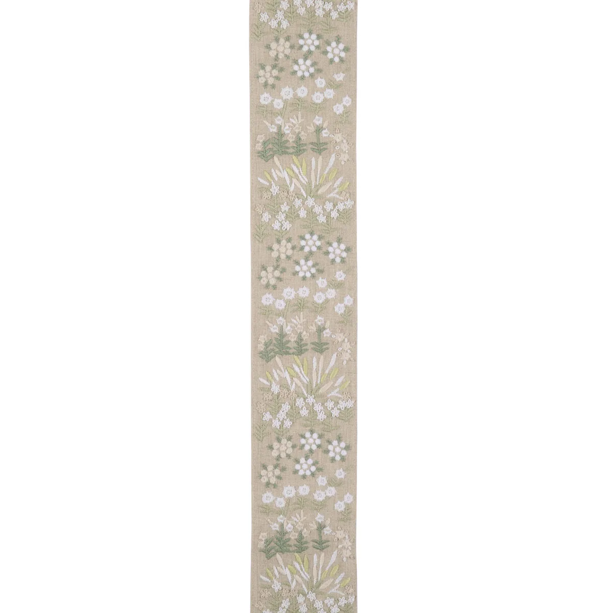 Schumacher Lula Embroidered Tape trim in Green (79314)