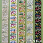 79311 | Lula Embroidered Tape - Natural Schumacher Lula Embroidered Tape trim in Natural (79311)