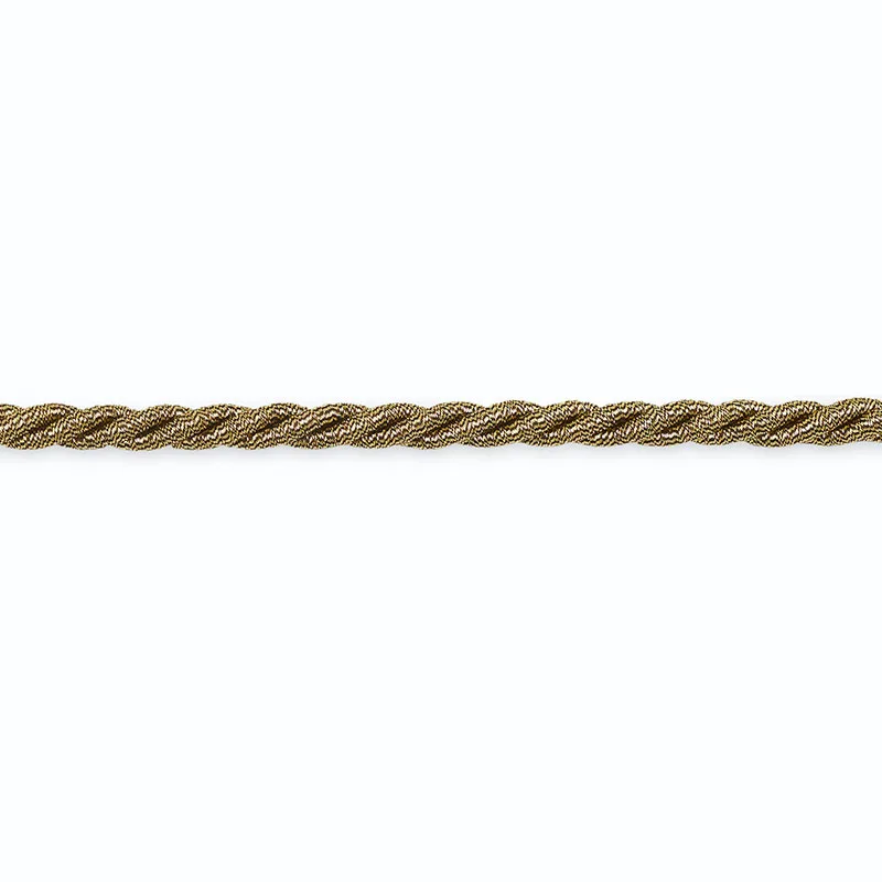 Schumacher Lulu Cord trim in Pewter Metallic (C9211-2)