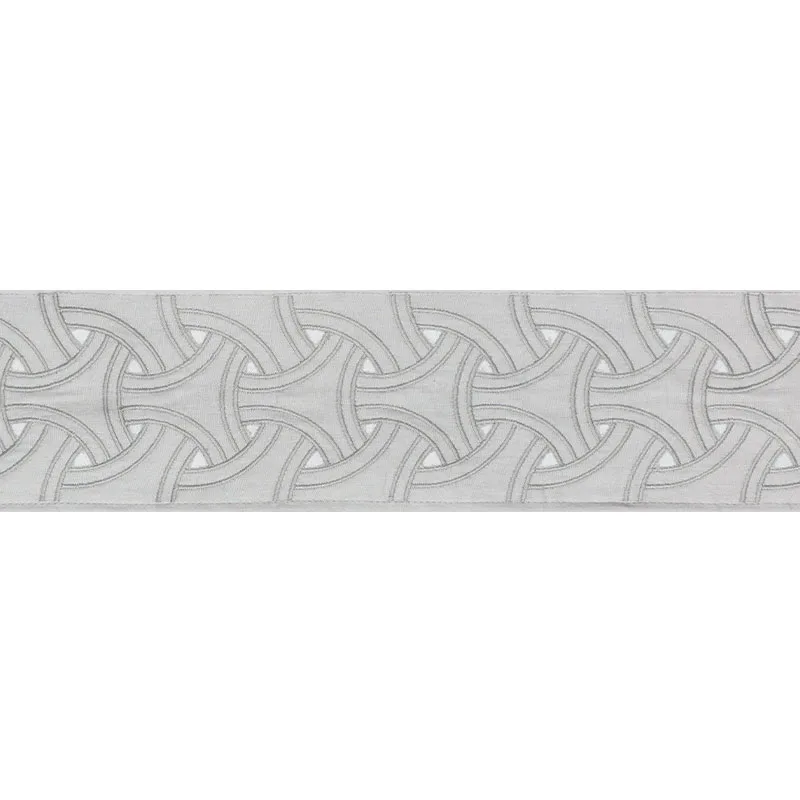 Schumacher Lynx Tape trim in Dove (74391)