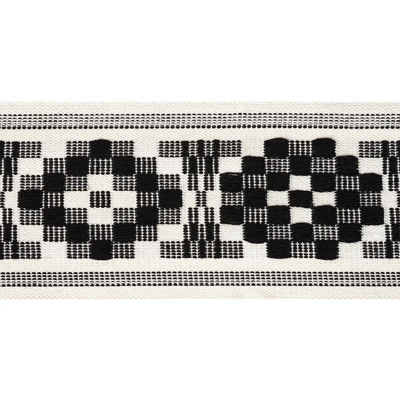 Schumacher Maidstone Tape trim in Black (75313)