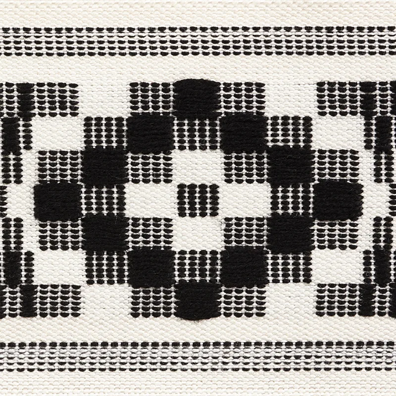 Schumacher Maidstone Tape trim in Black (75313)