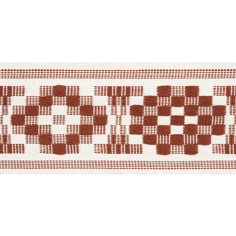 Schumacher Maidstone Tape trim in Russet (75312)