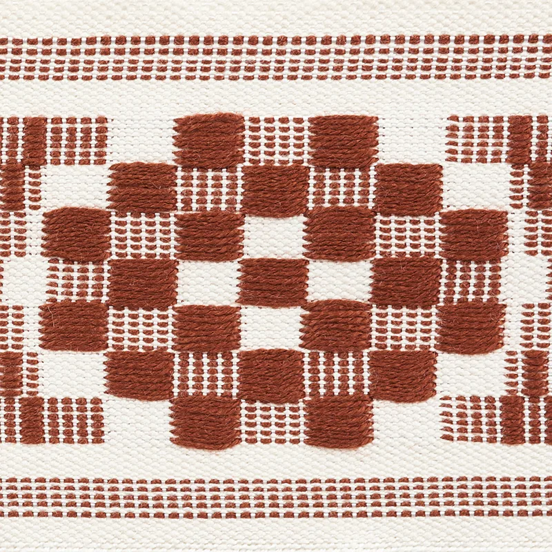 Schumacher Maidstone Tape trim in Russet (75312)