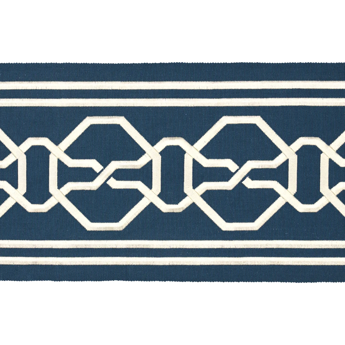 Schumacher Malmaison Tape trim in Blue (77350)