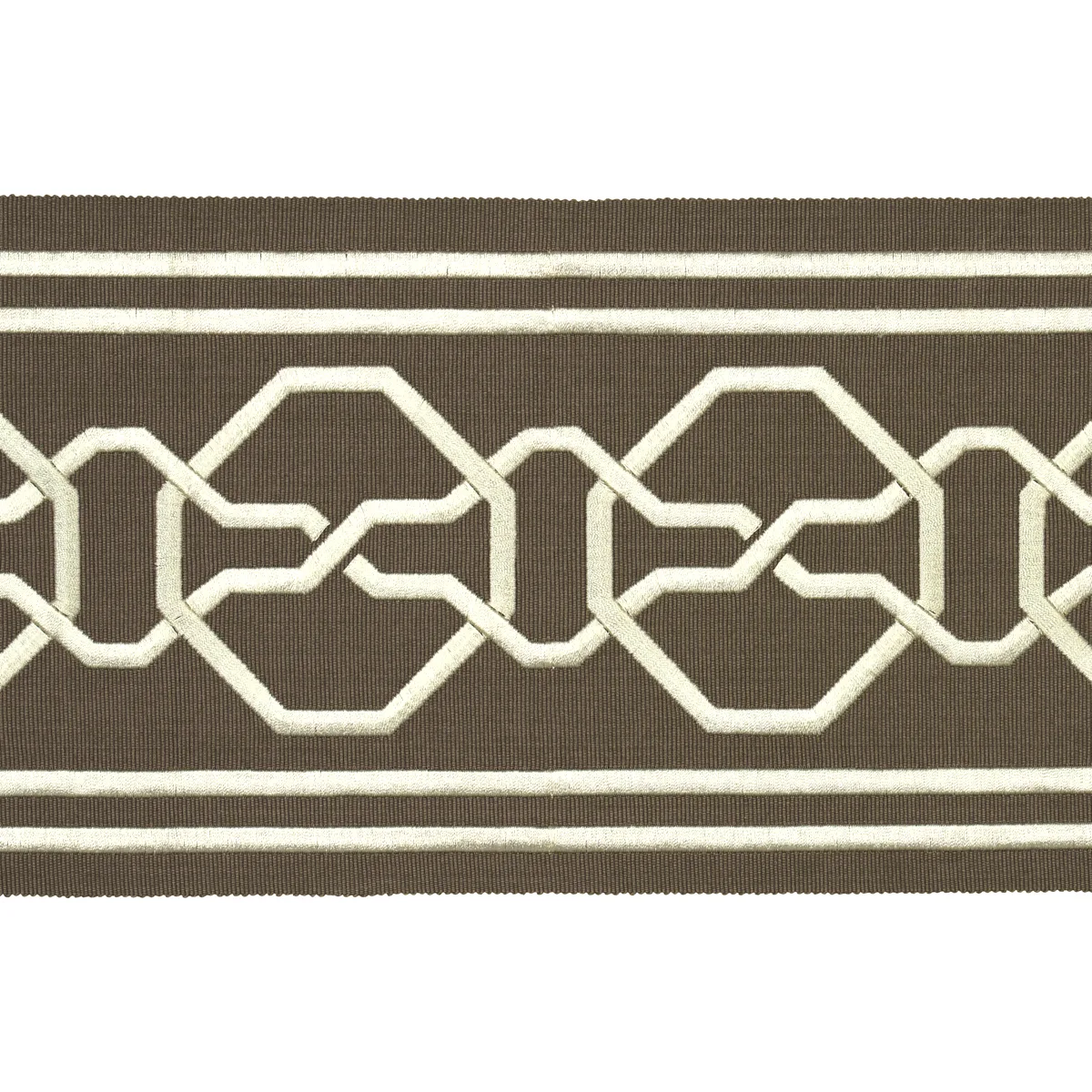 Schumacher Malmaison Tape trim in Dove (66150)