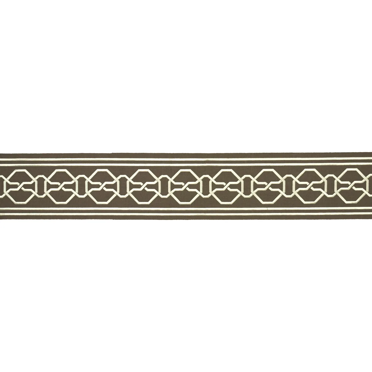 Schumacher Malmaison Tape trim in Dove (66150)