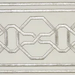 66156 | Malmaison Tape - Silver Schumacher Malmaison Tape trim in Silver (66156)