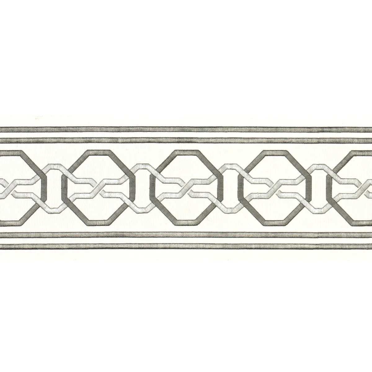 Schumacher Malmaison Tape trim in Swan (66151)