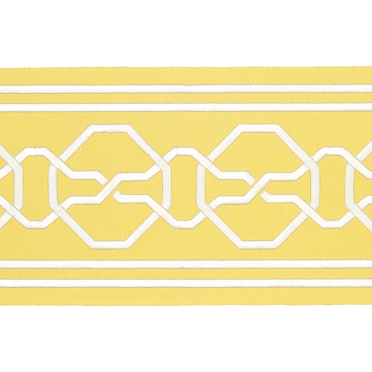 Schumacher Malmaison Tape trim in Yellow (77352)