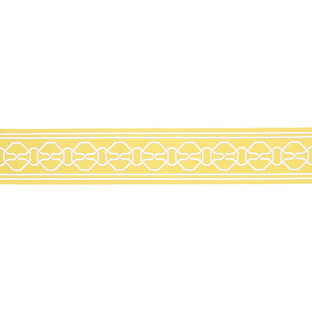 Schumacher Malmaison Tape trim in Yellow (77352)