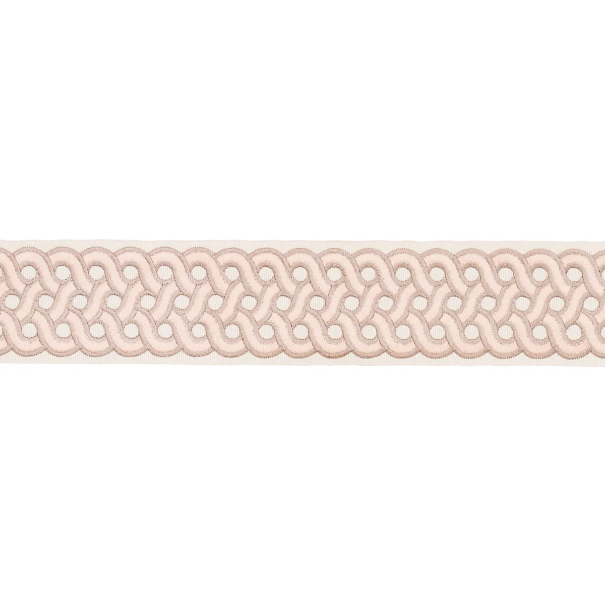 Schumacher Mandeville Tape trim in Blush (77152)