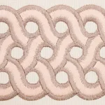 Schumacher Mandeville Tape trim in Blush (77152)