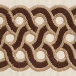 77151 | Mandeville Tape - Chestnut Schumacher Mandeville Tape trim in Chestnut (77151)