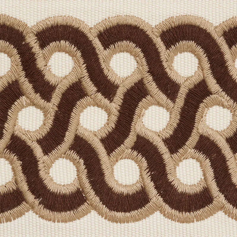 77151 | Mandeville Tape - Chestnut Schumacher Mandeville Tape trim in Chestnut (77151)