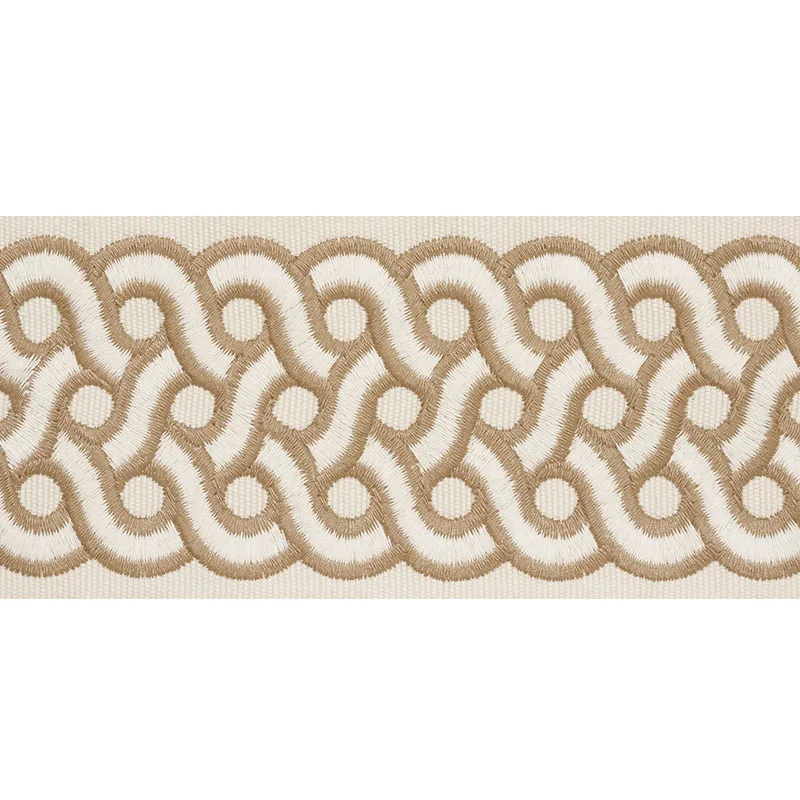 Schumacher Mandeville Tape trim in Dune (77150)