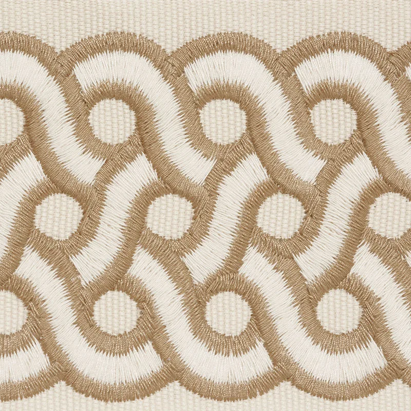 77150 | Mandeville Tape - Dune Schumacher Mandeville Tape trim in Dune (77150)