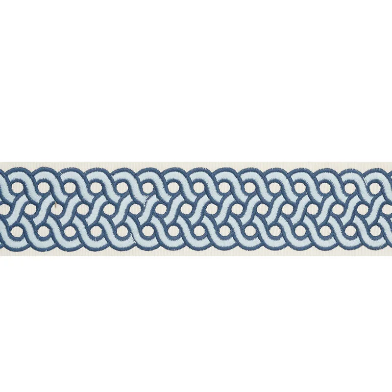 Schumacher Mandeville Tape trim in Pacific (77153)