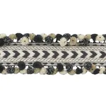 75652 | Maracana Pom Tape - Black Schumacher Maracana Pom Tape trim in Black (75652)