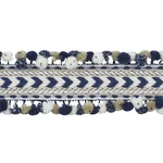 75653 | Maracana Pom Tape - Navy Schumacher Maracana Pom Tape trim in Navy (75653)